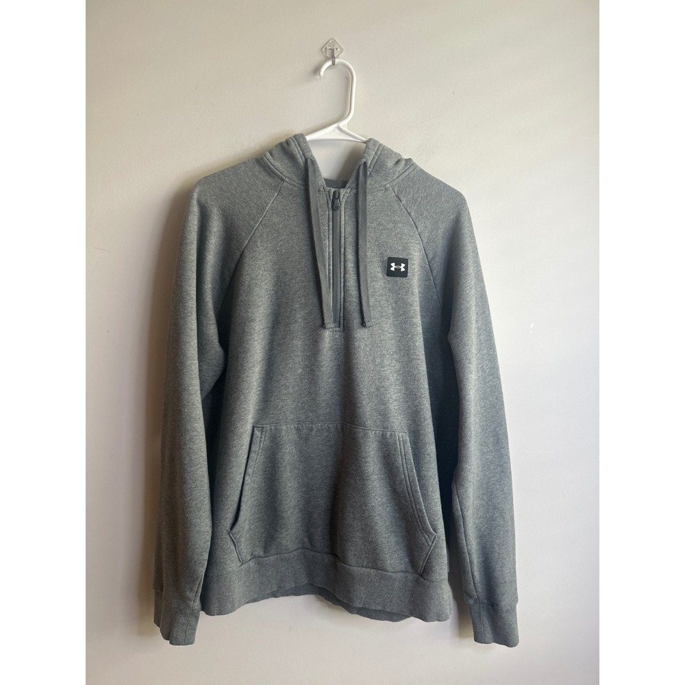 Under Armour Gray Quarter Zip Hoodie Mens Medium